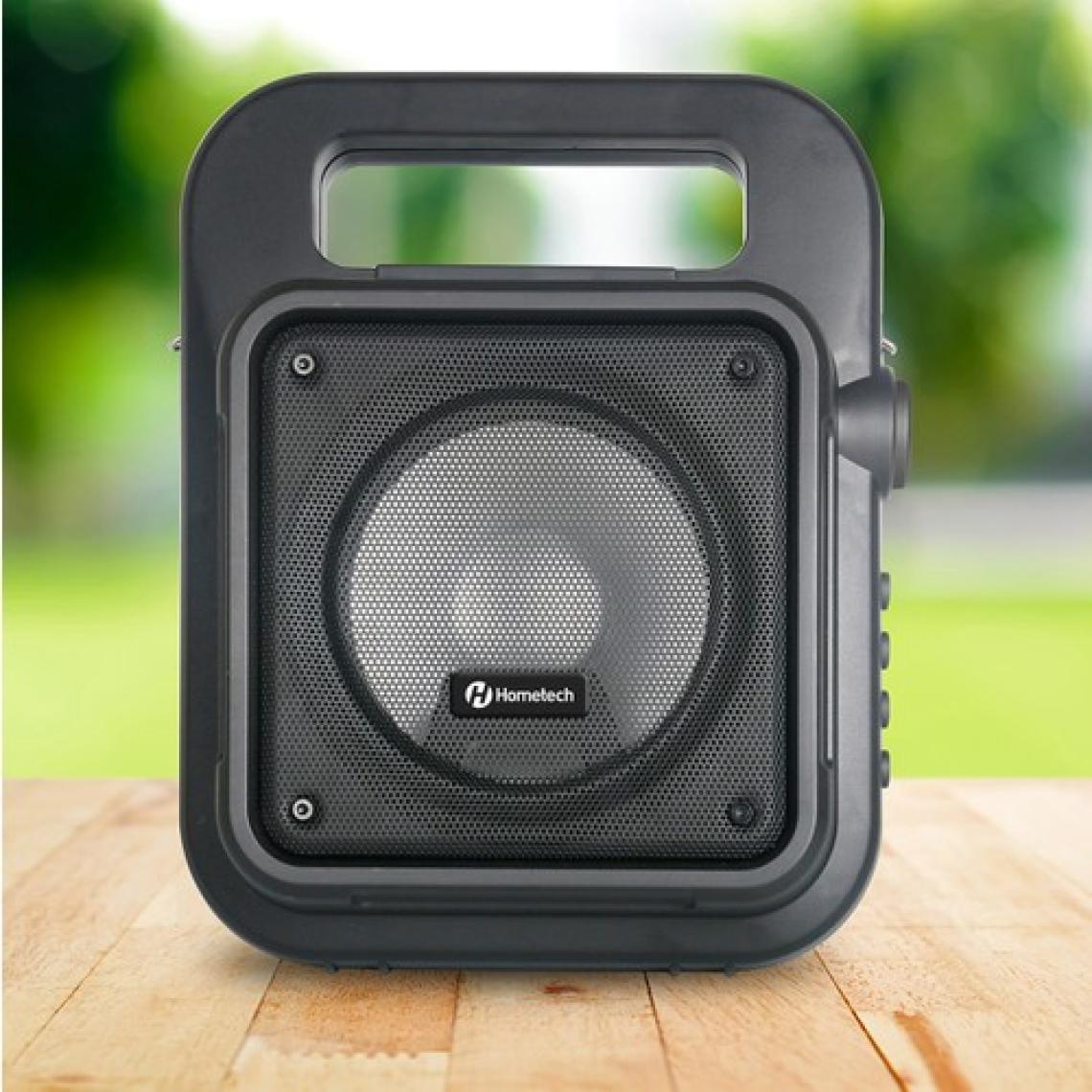 Hometech Taşınabilir Mikrofonlu BT Speaker Amfi