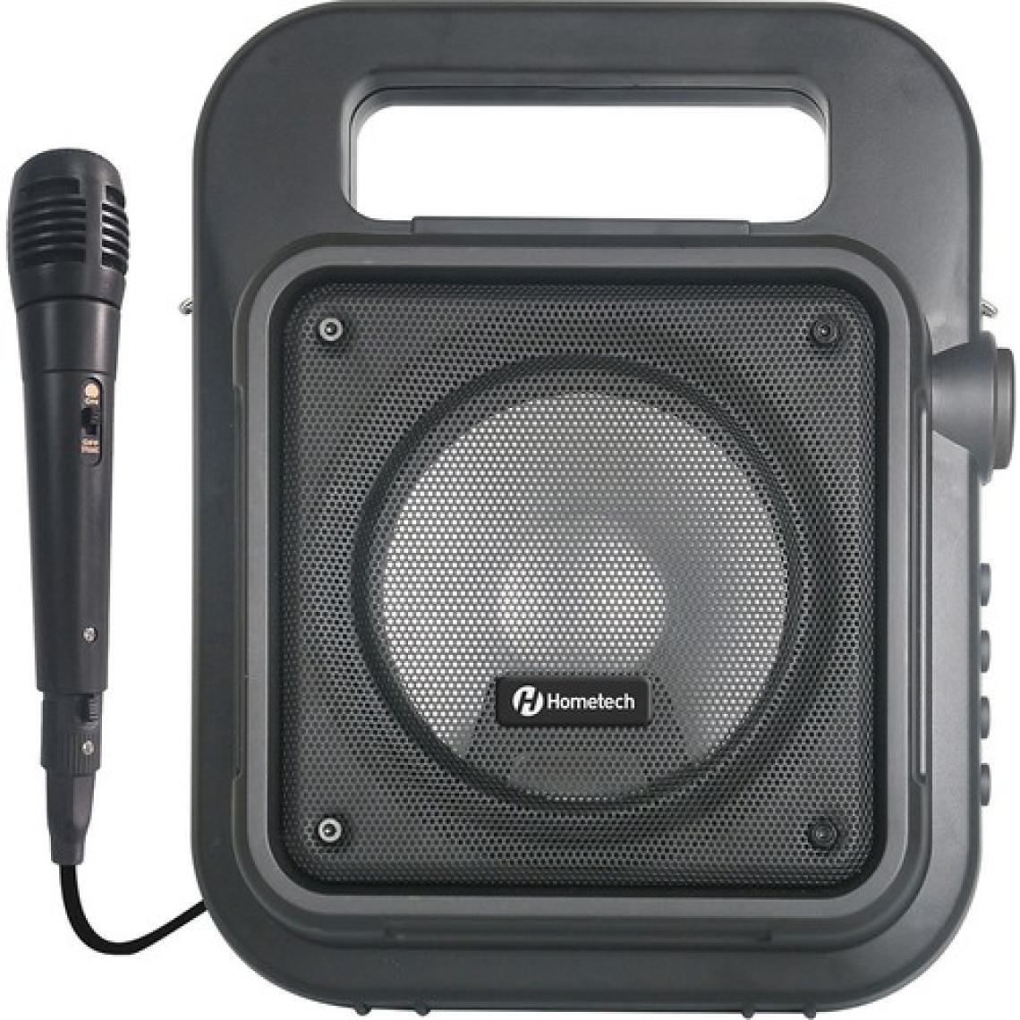 Hometech Taşınabilir Mikrofonlu BT Speaker Amfi