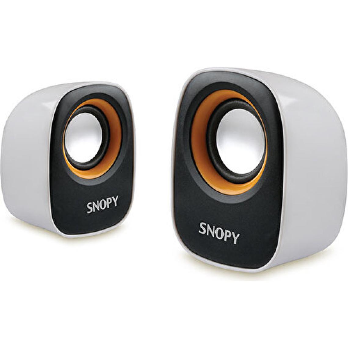 Snopy Sn-120 2.0 Beyaz/Turuncu Usb Speaker