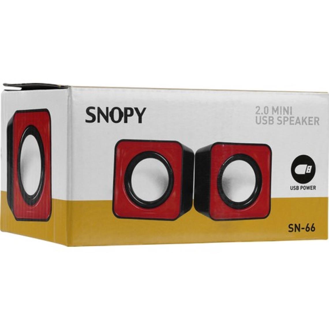 Snopy Sn-66 2.0 Kırmızı Usb Speaker Sn-66-K