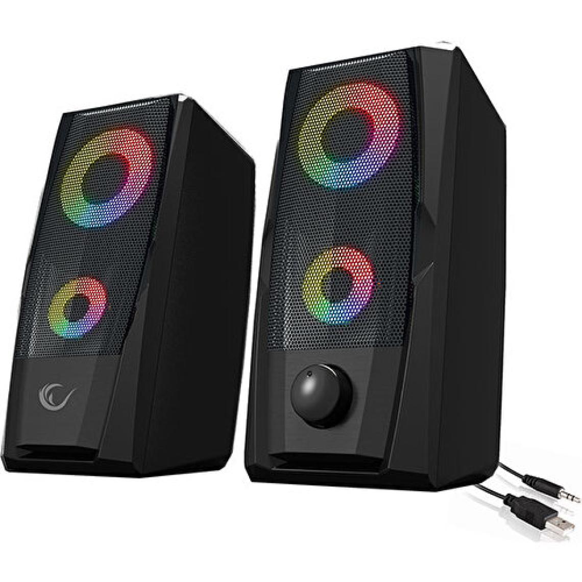 Rampage RMS-X9 2.0 RGB Işıklı Multimedia 5V 30dB Gaming Oyuncu Speaker