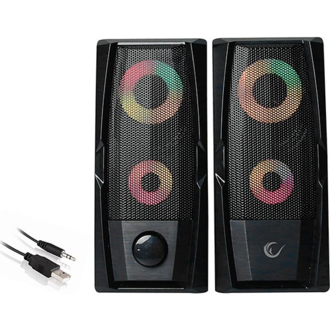 Rampage RMS-X9 2.0 RGB Işıklı Multimedia 5V 30dB Gaming Oyuncu Speaker