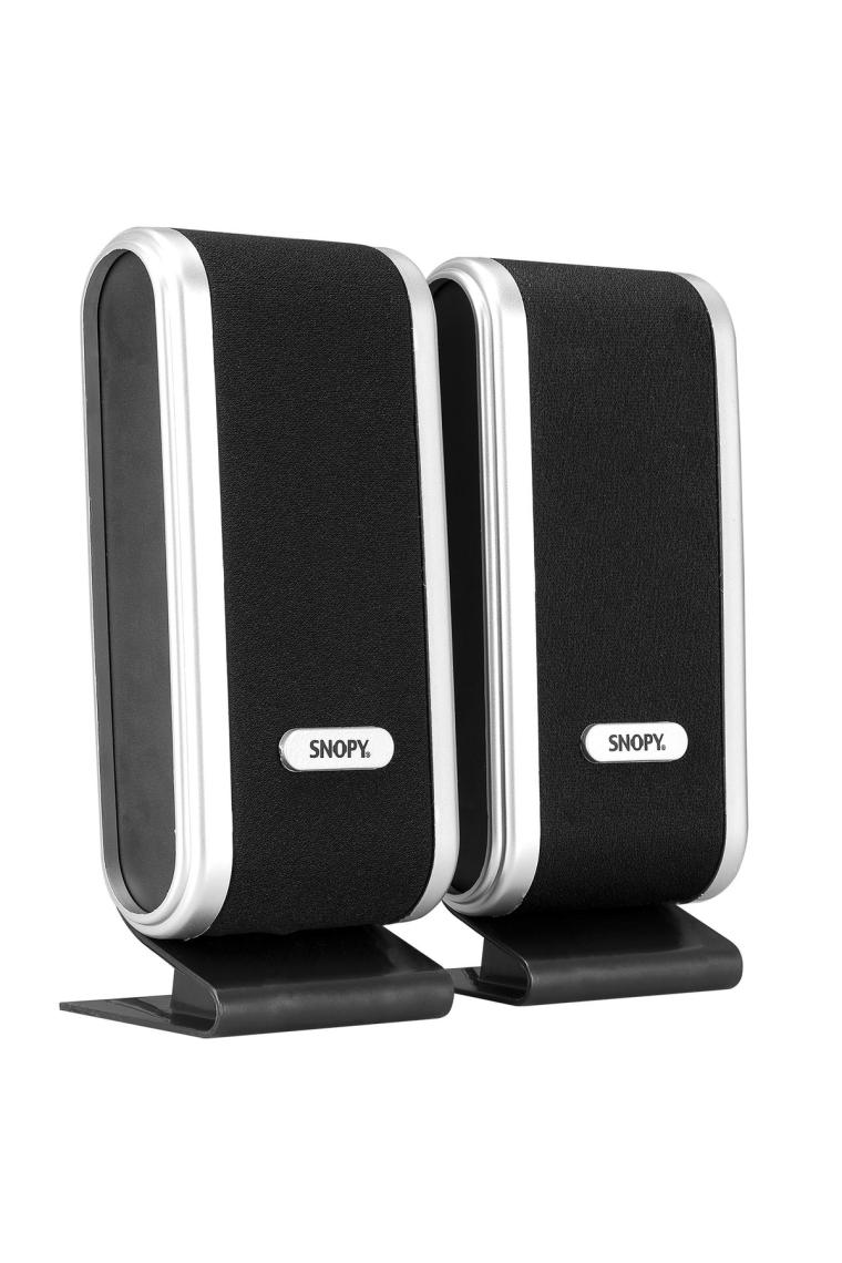 Sn-820 2.0 Siyah/gümüş Lcd Ince Tasarım Usb Speaker