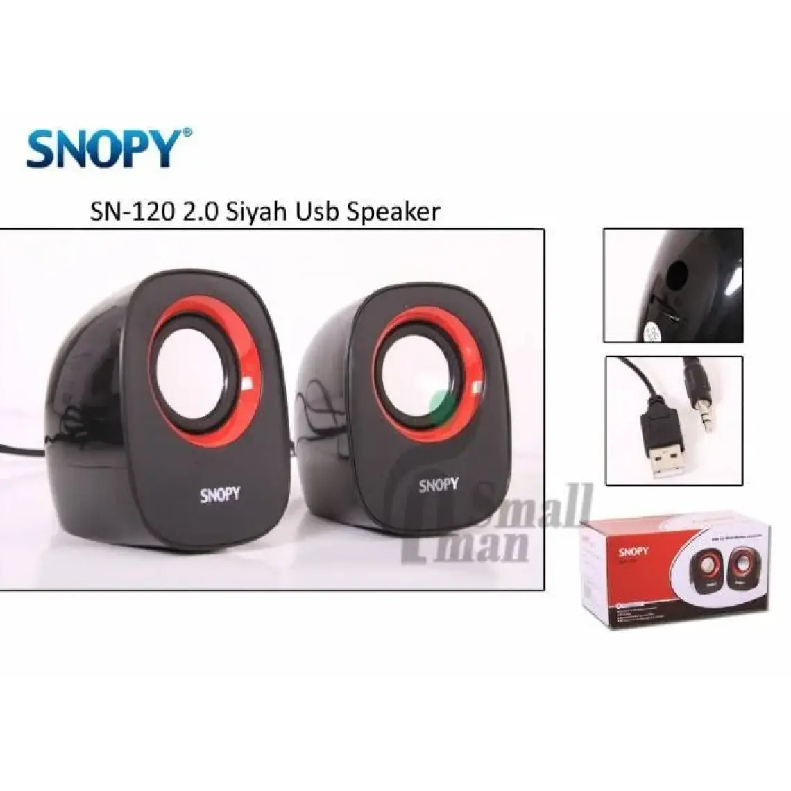 Snopy Sn-120 2.0 Beyaz/Turuncu Usb Speaker
