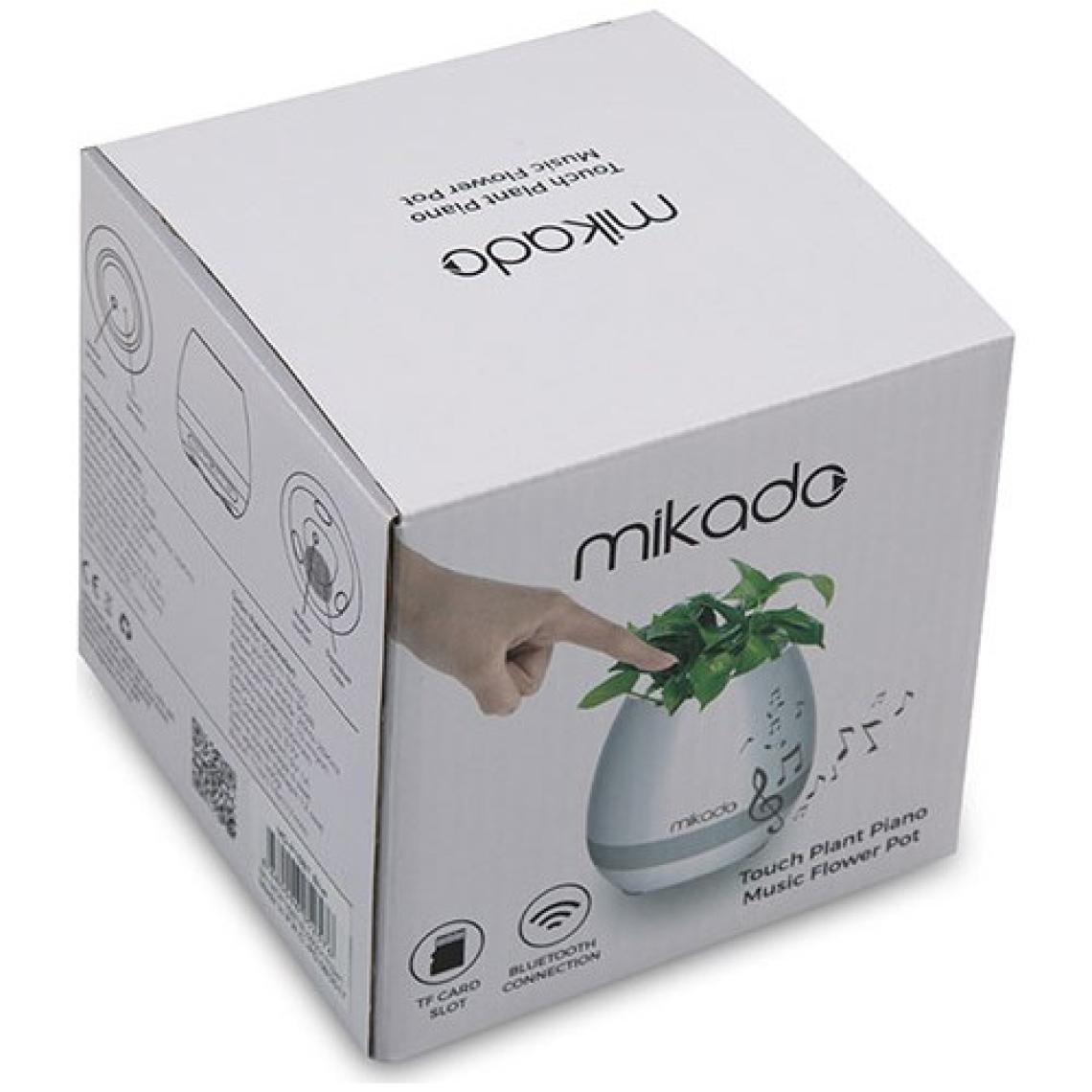 Mikado MD-P15BT Mavi TF Kart Destekli Çiçek Saksı Akıllı Dokun Bluetooth Speaker