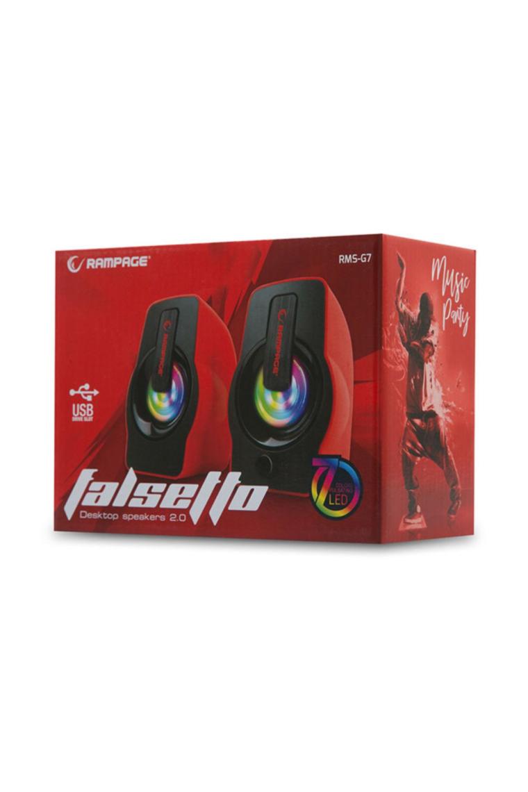 Rampage Falsetto RMS-G7 Kırmızı 1+1 6 W Hoparlör