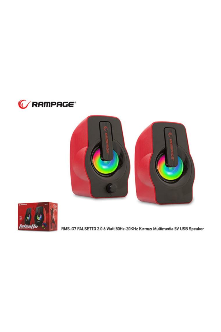 Rampage Falsetto RMS-G7 Kırmızı 1+1 6 W Hoparlör