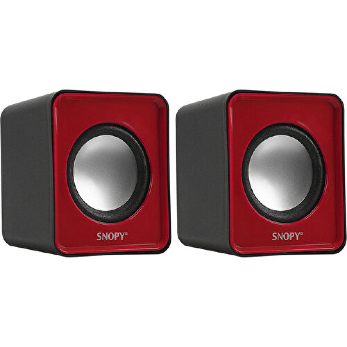 Snopy SN-66 1 W 1+1 Kırmızı Hoparlör