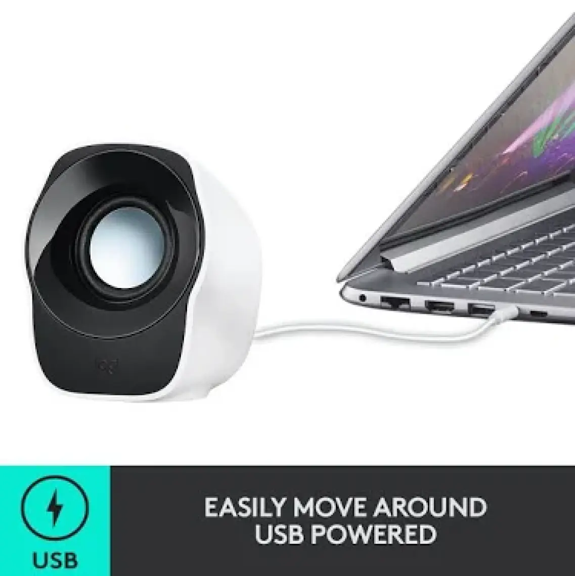 Logitech Z120 USB 2.0 Stereo Hoparlör - Beyaz