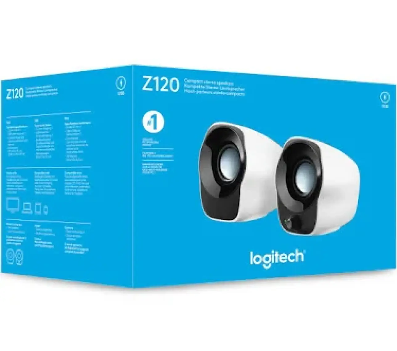 Logitech Z120 USB 2.0 Stereo Hoparlör - Beyaz