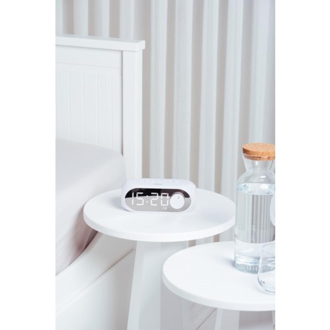 Asonic As-W6 1200MAH 5W Beyaz Bluetooth-Aux-Derece-Usb Double Alarmlı Saat Speaker