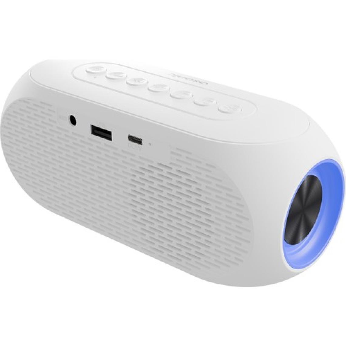 Asonic As-W6 1200MAH 5W Beyaz Bluetooth-Aux-Derece-Usb Double Alarmlı Saat Speaker