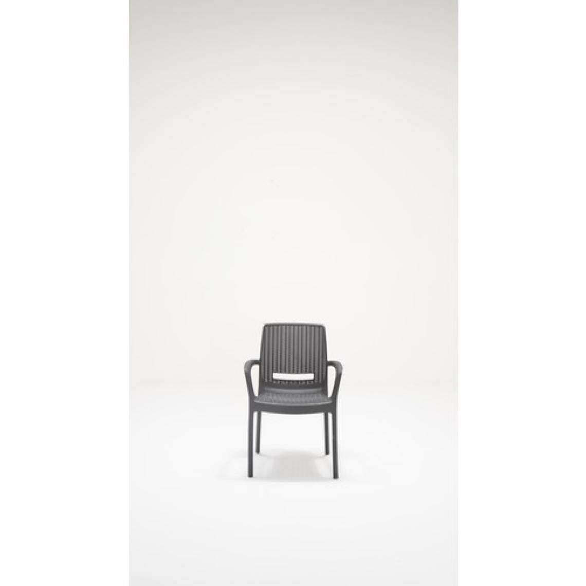 Sandalie 4 Adet Rattan Lüx Antrasit Sandalye / Balkon