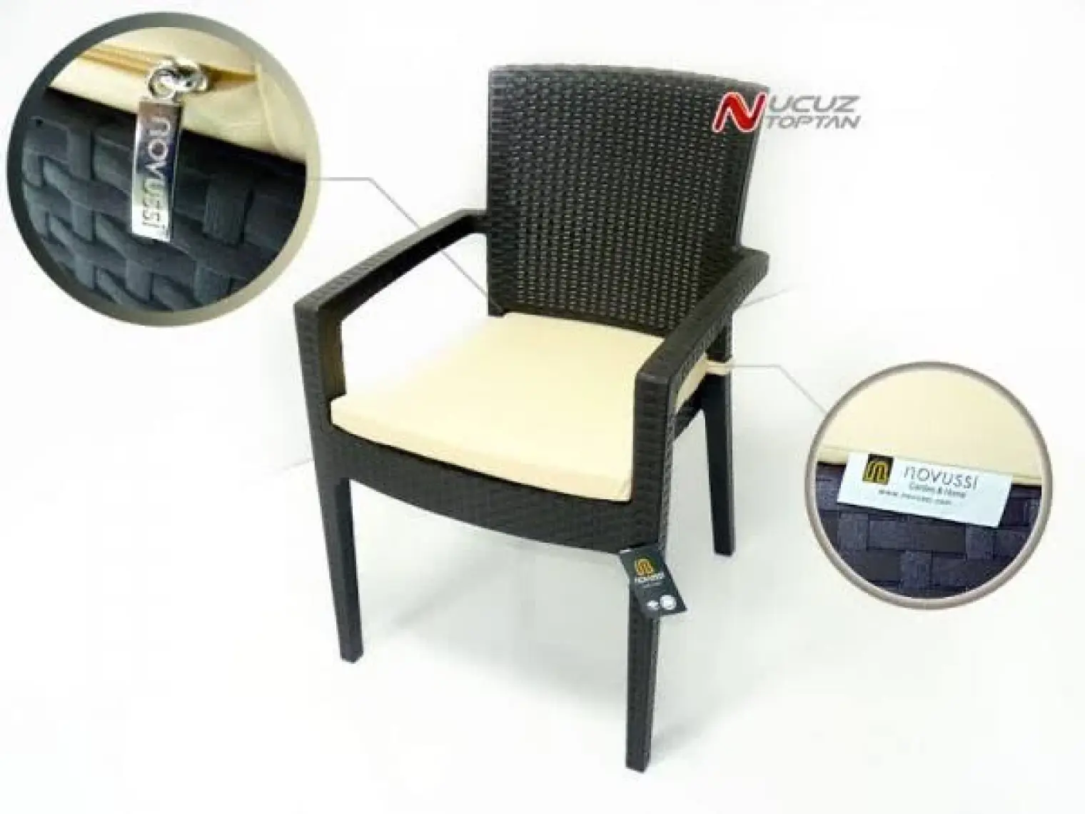 Novussi Paris Rattan Koltuk Kahve