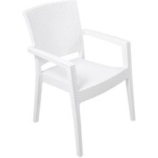 Mandella Zeus Rattan Koltuk  (2 Adet) Beyaz