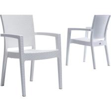 Novussi Garden Paris Rattan Sandalye -Beyaz