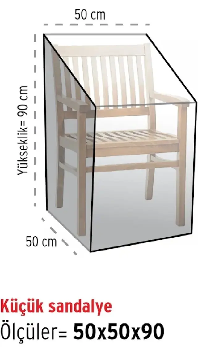 HOMAKS Sandalye Koruma Örtüsü (50x50)