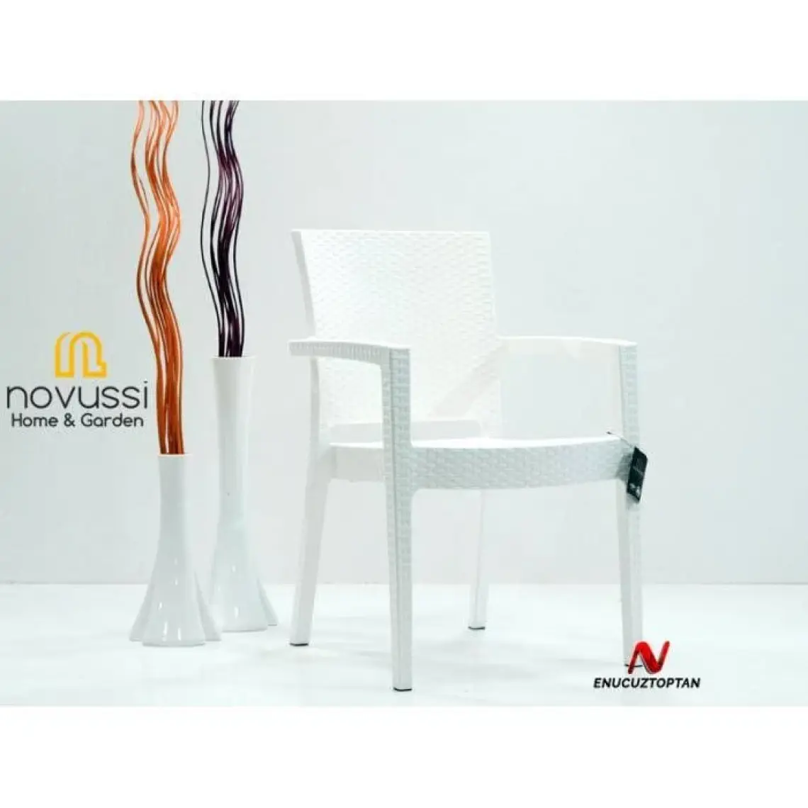 Novussi Paris Rattan Koltuk Beyaz