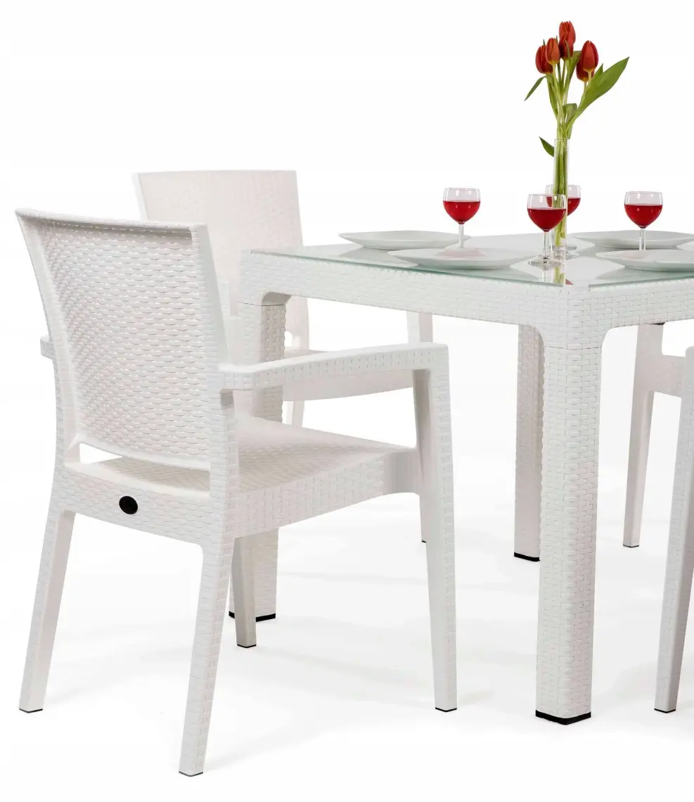 Novussi Paris Rattan Koltuk Beyaz