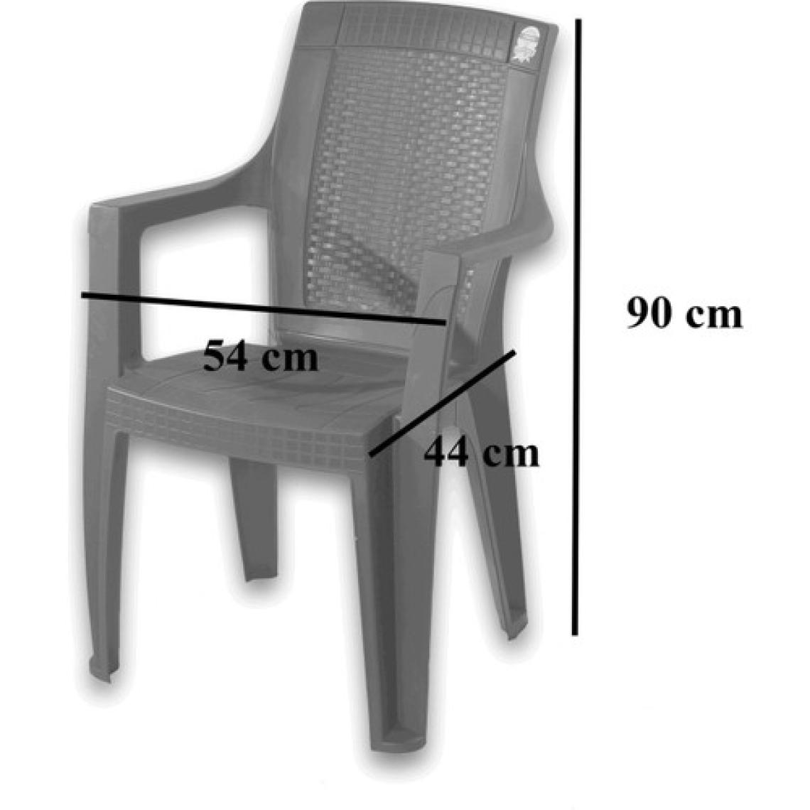 Almina Plastik Sandalye Bahçe Balkon ve Teras Sandalyesi 6 Adet