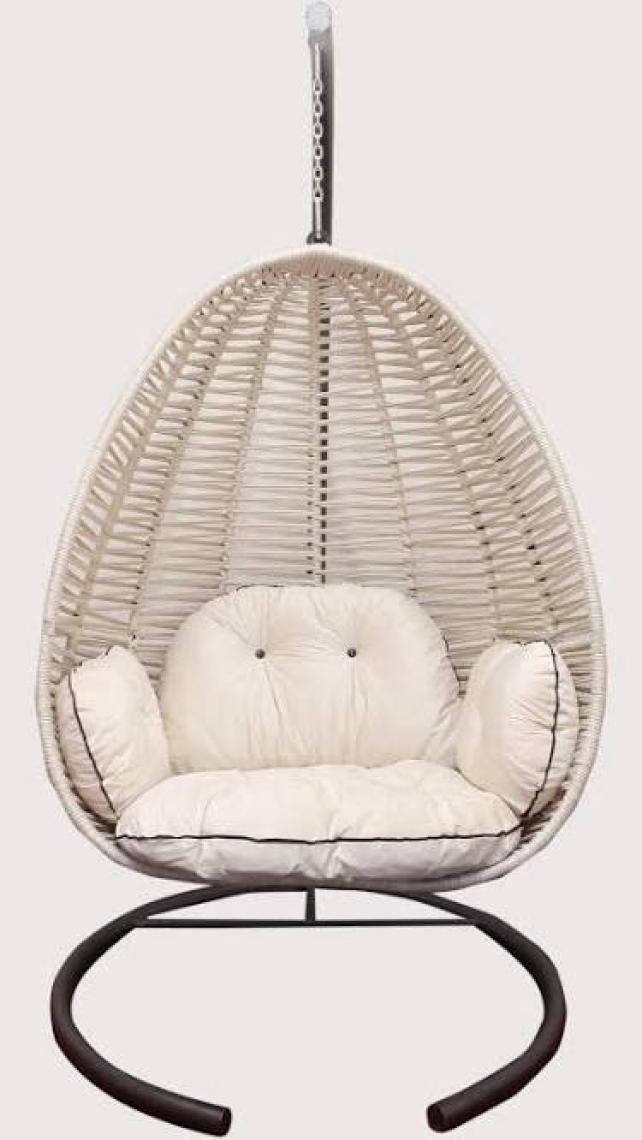 Capri Swing Gümbet Tekli Rattan Bahçe Salıncağı |  Balkon Salıncağı