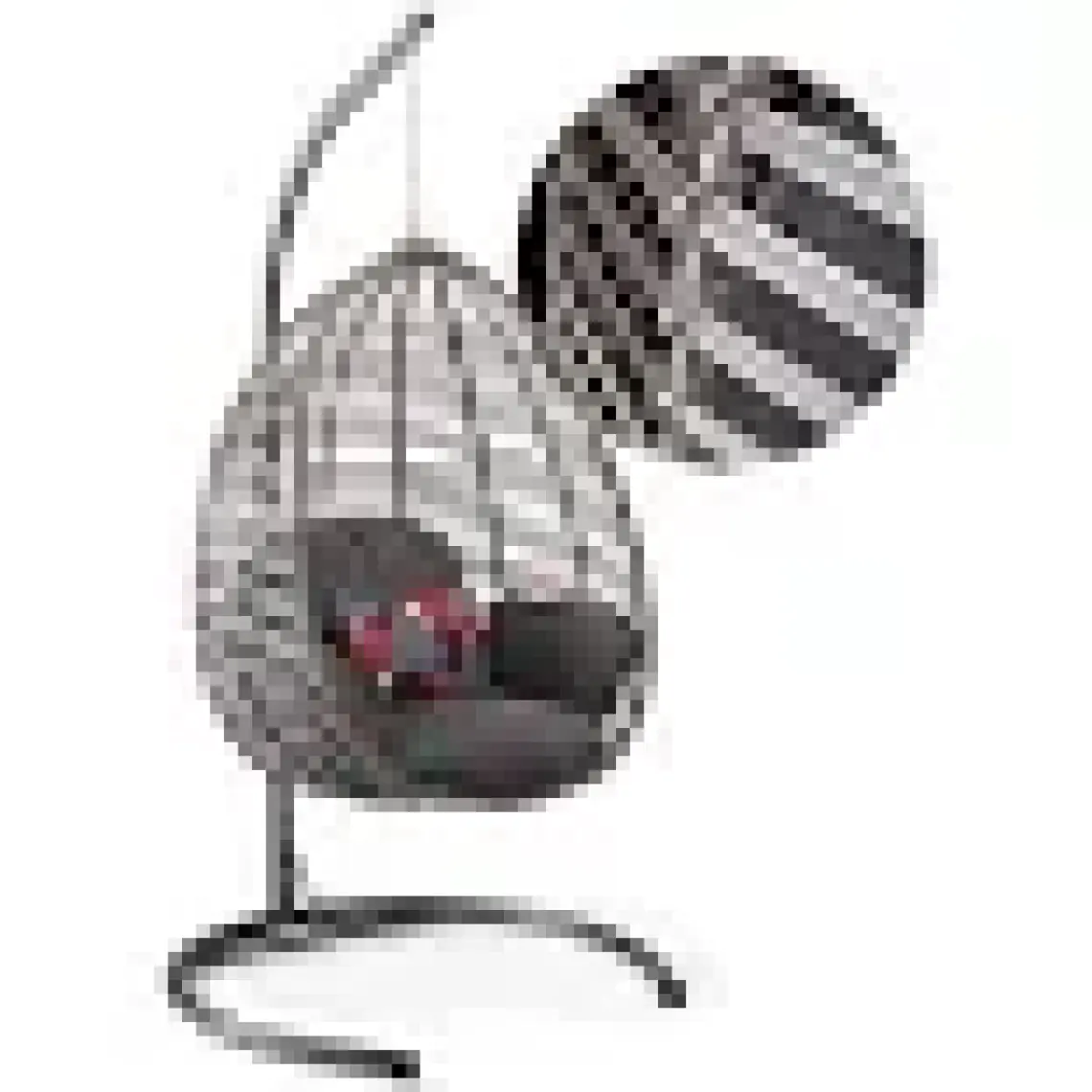 Capri Swing Gümbet Tekli Rattan Bahçe Salıncağı |  Balkon Salıncağı