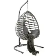 Capri Swing Gümbet Tekli Rattan Bahçe Salıncağı |  Balkon Salıncağı