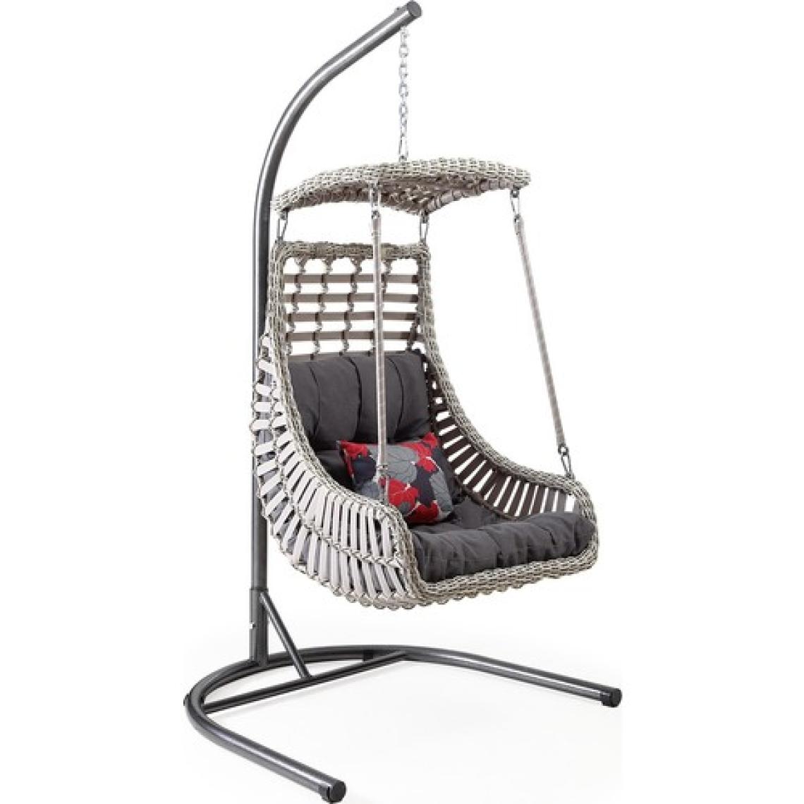 Capri Swing Alaçatı Tekli Rattan Bahçe Balkon Salıncağı