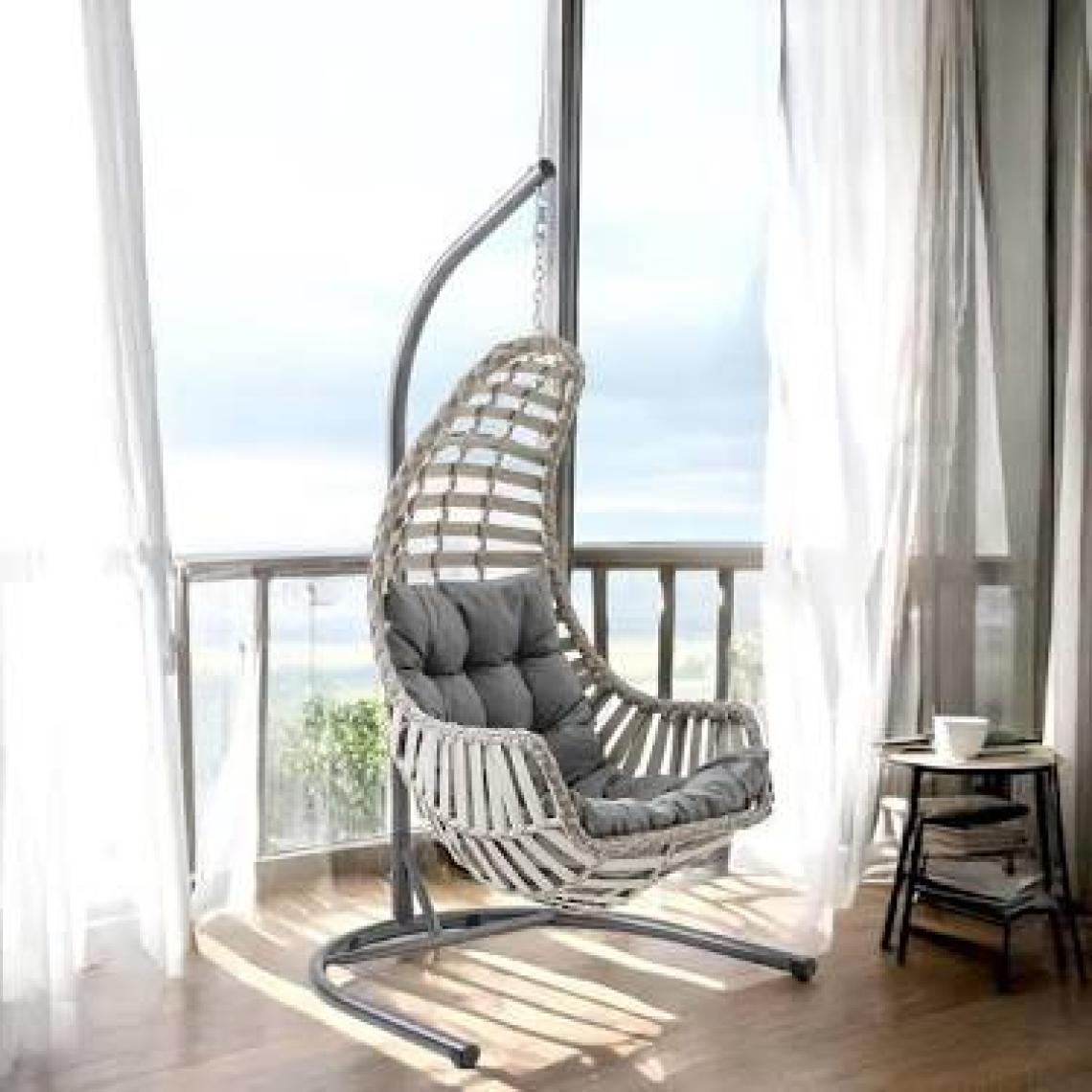 Capri Swing Datça Bahçe Salıncağı | Tek Kişilik | Rattan Salıncak