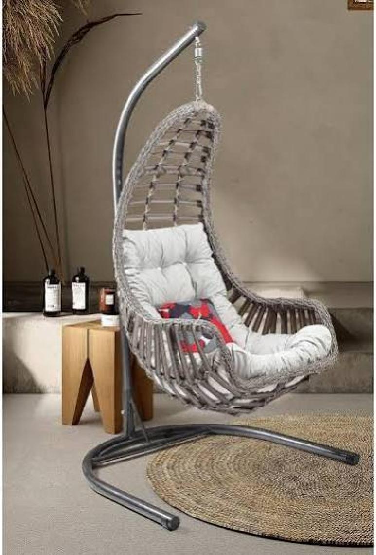 Capri Swing Datça Bahçe Salıncağı | Tek Kişilik | Rattan Salıncak