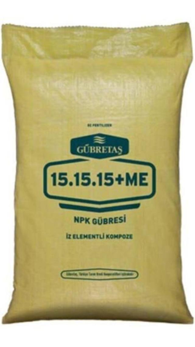 Gübretaş Harmanlanmış Iz Elementli 15.15.15+Me Gübre-5 kg