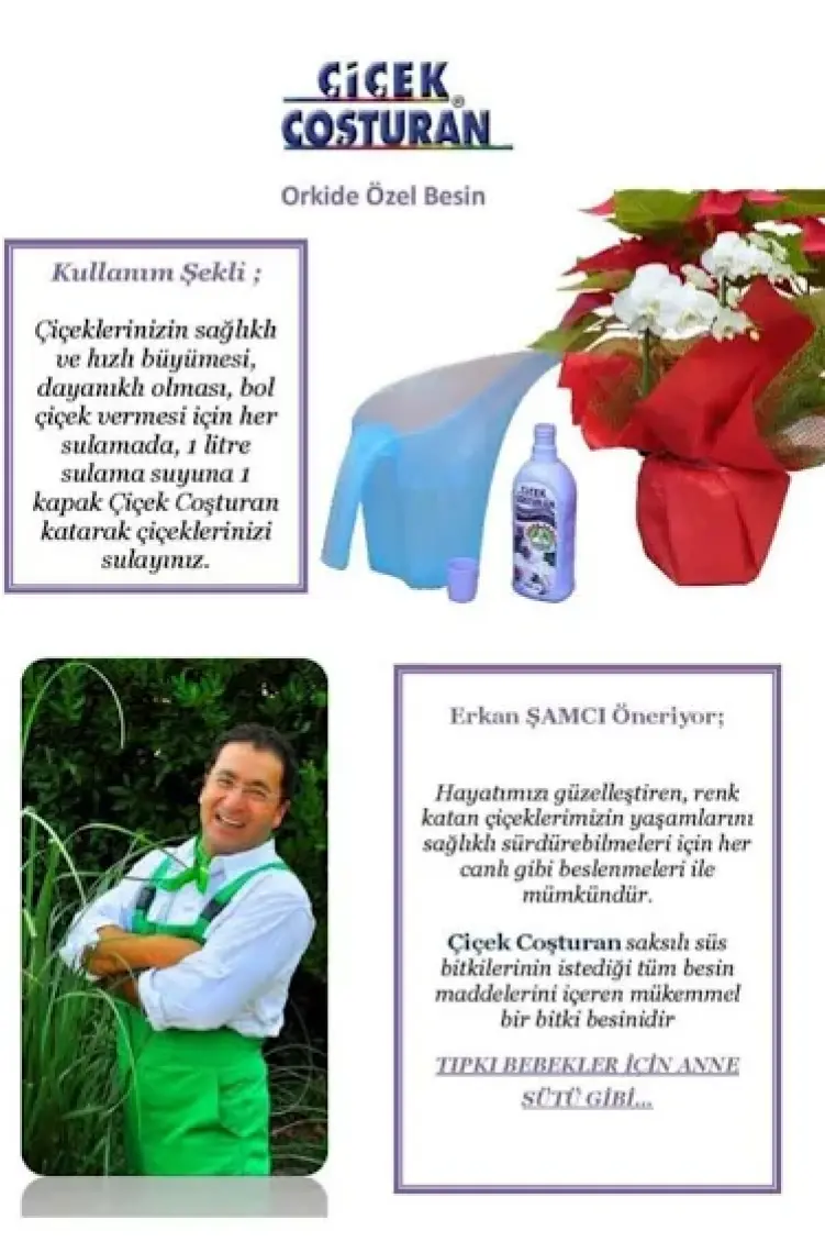 Çiçek Coşturan 2500 Orkide İçin Özel Bitki Besini