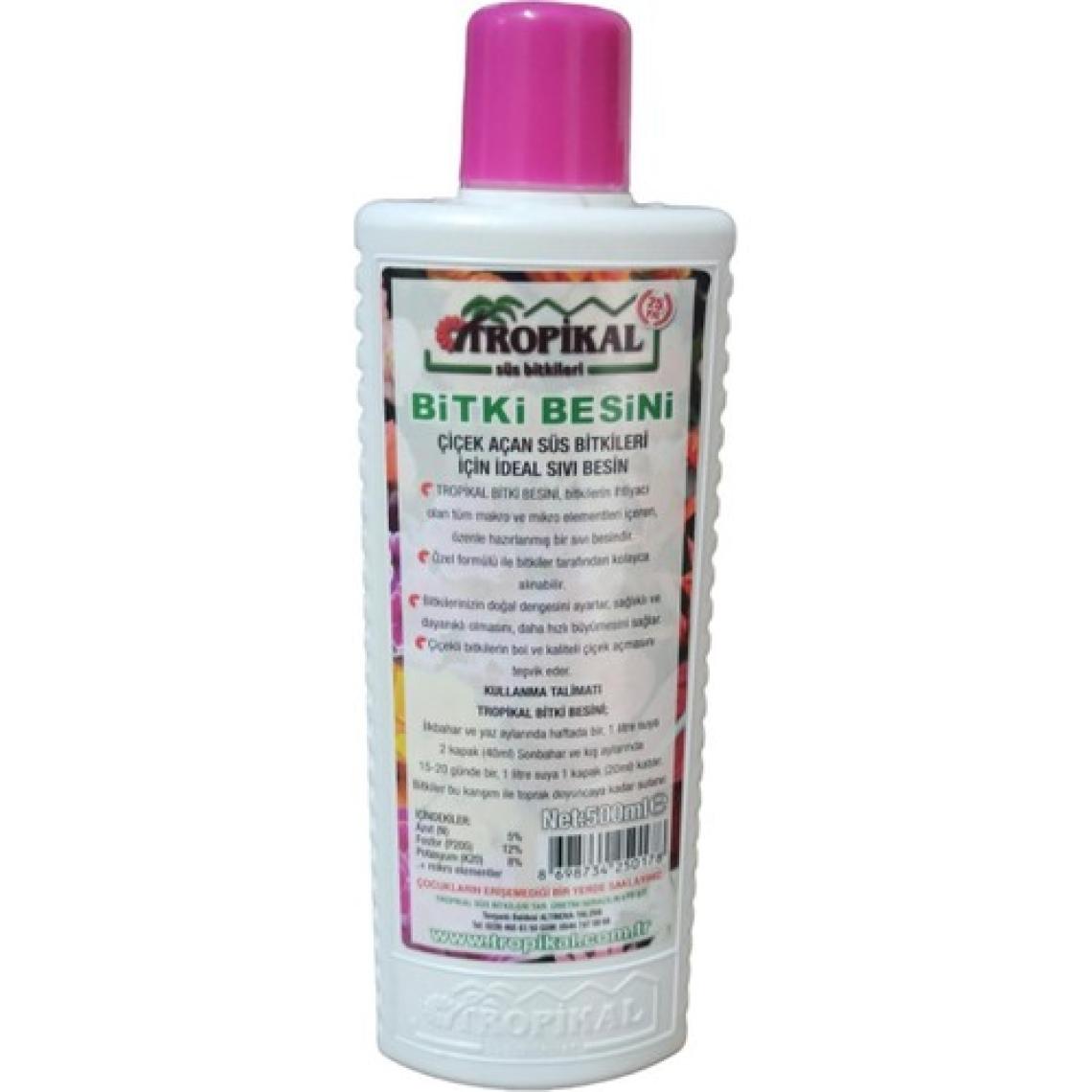 Tropikal Tarımsepeti Çiçek Açan Süs Bitkileri İçin Bitki Besini (500 Ml)