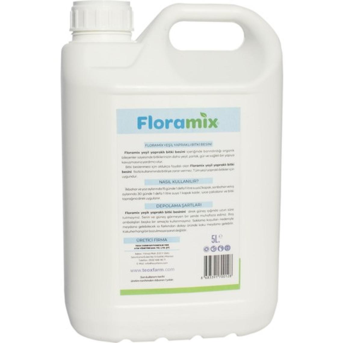 Floramix Yeşil Yapraklı Bitkiler Için Bitki Besini 5 Litre