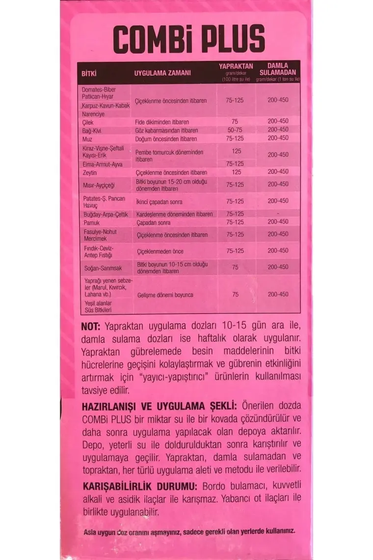 Gübretaş Combi Plus (1 Kg) (Bor, Bakır, Demir, Mangan, Molibden, Çinko)
