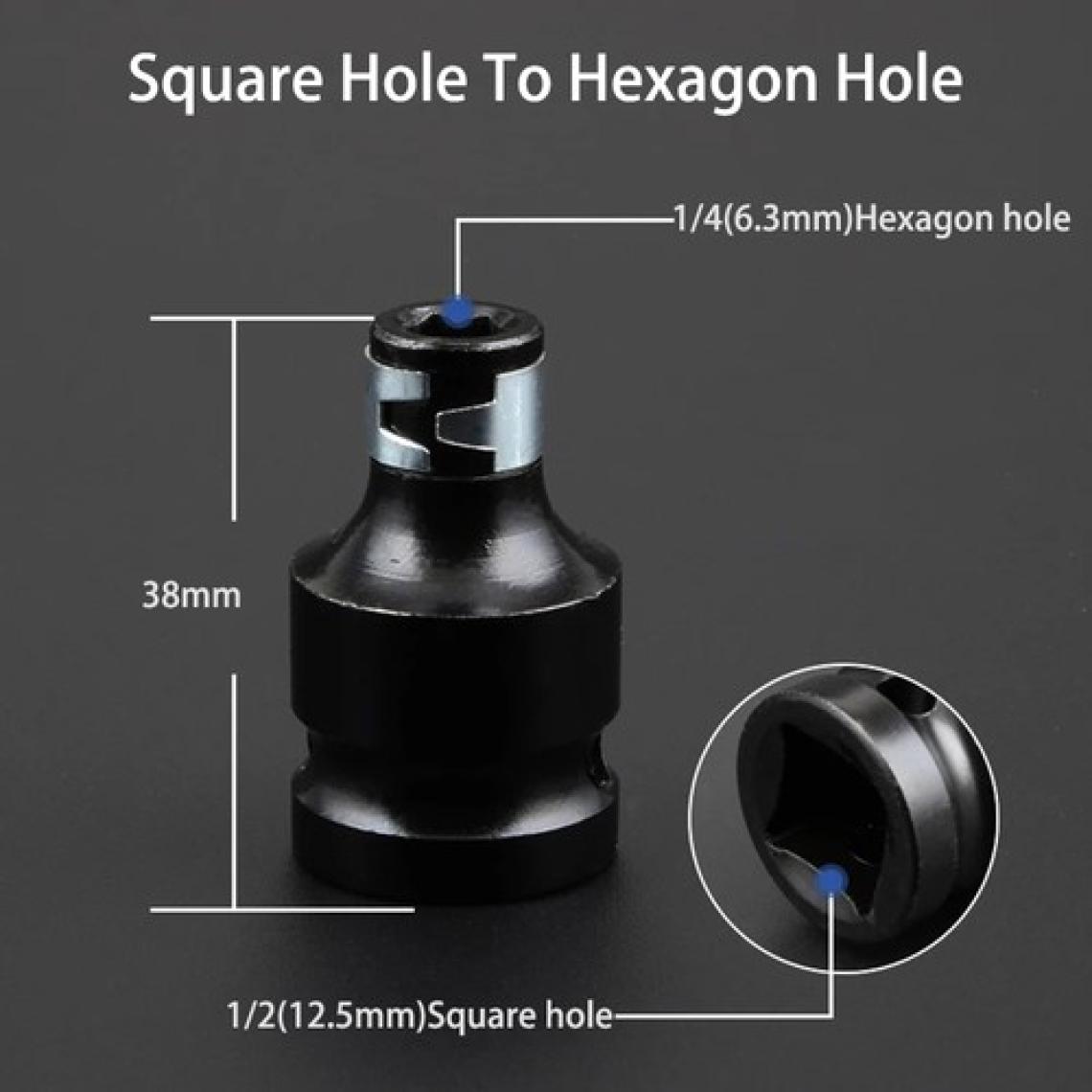 Depolife 1/2 Matkap Chuck Mandrenli Adaptör Somun Sökme Makinesini Hex Bits Uç Dönüştürme Paratı