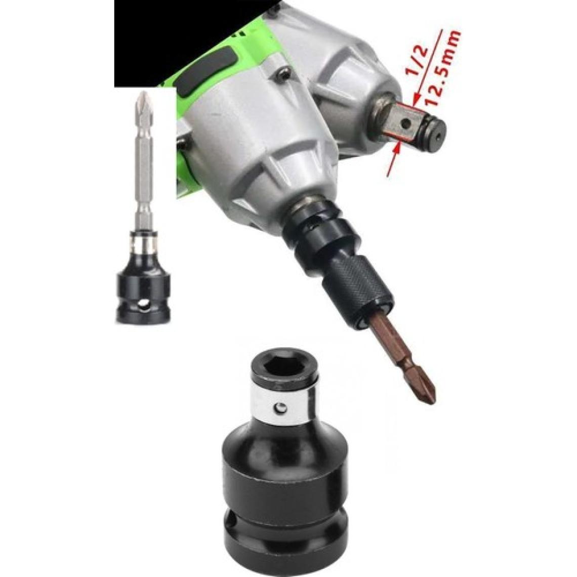Depolife 1/2 Matkap Chuck Mandrenli Adaptör Somun Sökme Makinesini Hex Bits Uç Dönüştürme Paratı