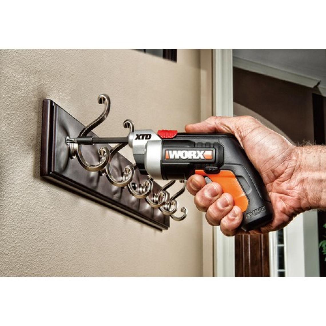 Worx WX252 4 Volt/1.5 Ah. Li-Ion Şarjlı Tornavida + 10 Adet Bits Uç