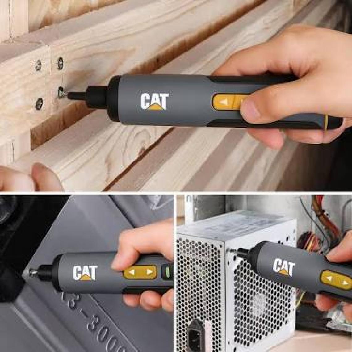 Cat DX1110 3.6VOLT/1.5AH. Li-Ion Akıllı Şarjlı Tornavida + 26 Adet Bits Uç