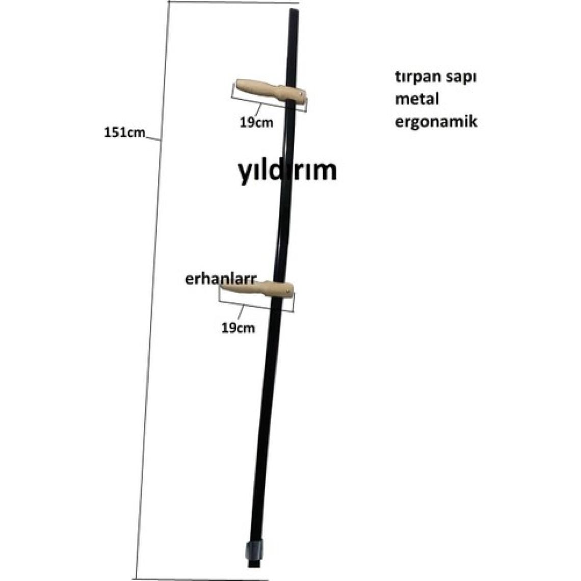 Yıldırım Tırpan Sapı Metal Ahşap Kulp Takım 1.Kalite Orak