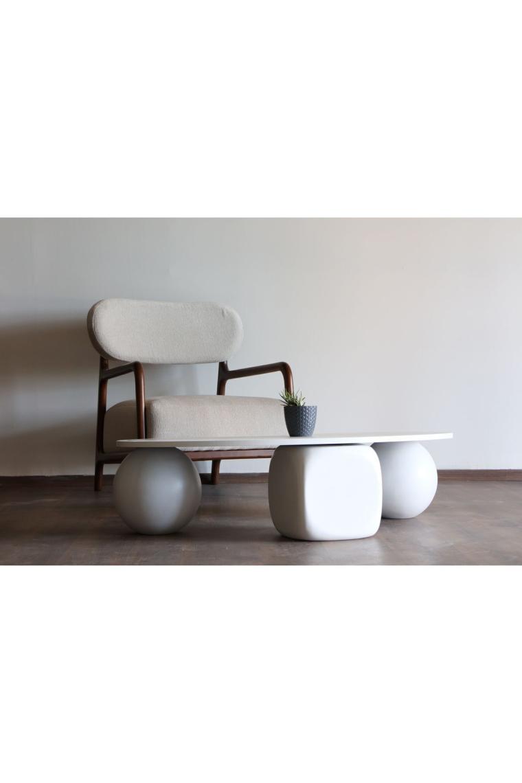 Velura Home & Living Modern Orta Sehpa & Küre-Top-Zar Sehpa & Ahşap Sehpa & Pinterest Sehpa-Mdf