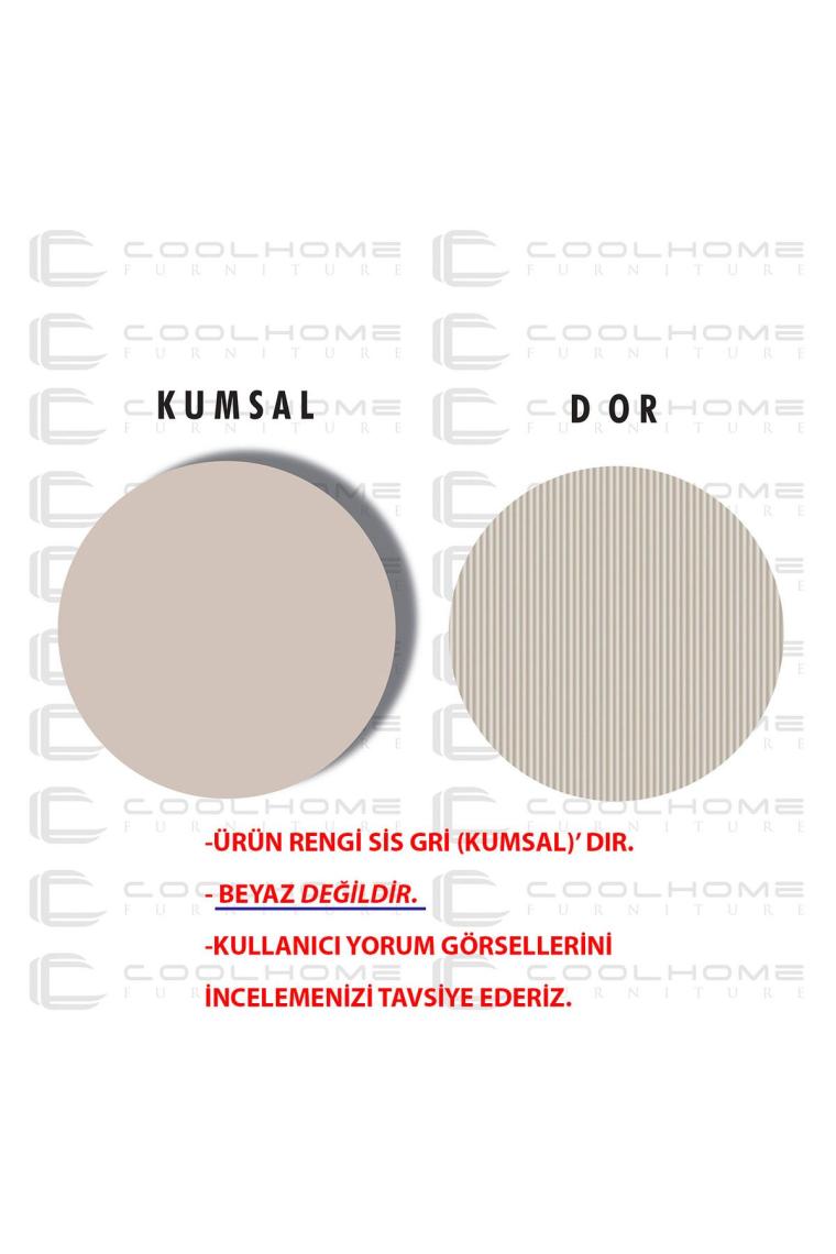 Cool Home Marin Orta Sehpa , Ceviz , Çizgi Desenli , Raflı