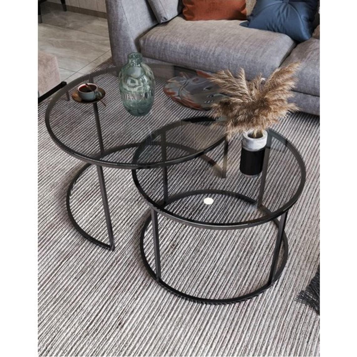 Milas Orta Sehpa Füme 60 cm