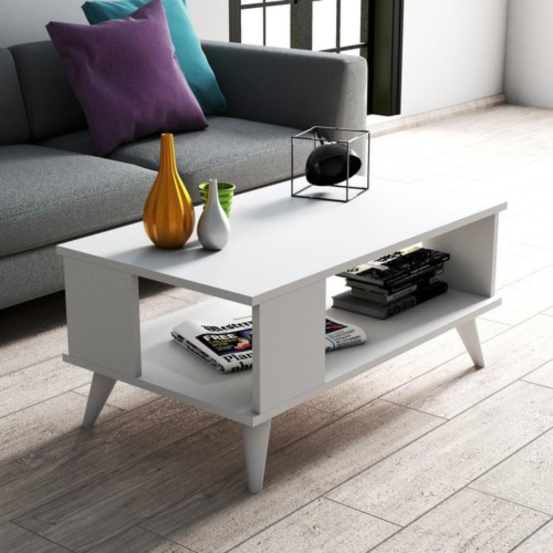 Tanmob Orta Sehpa Beyaz- SHP0101