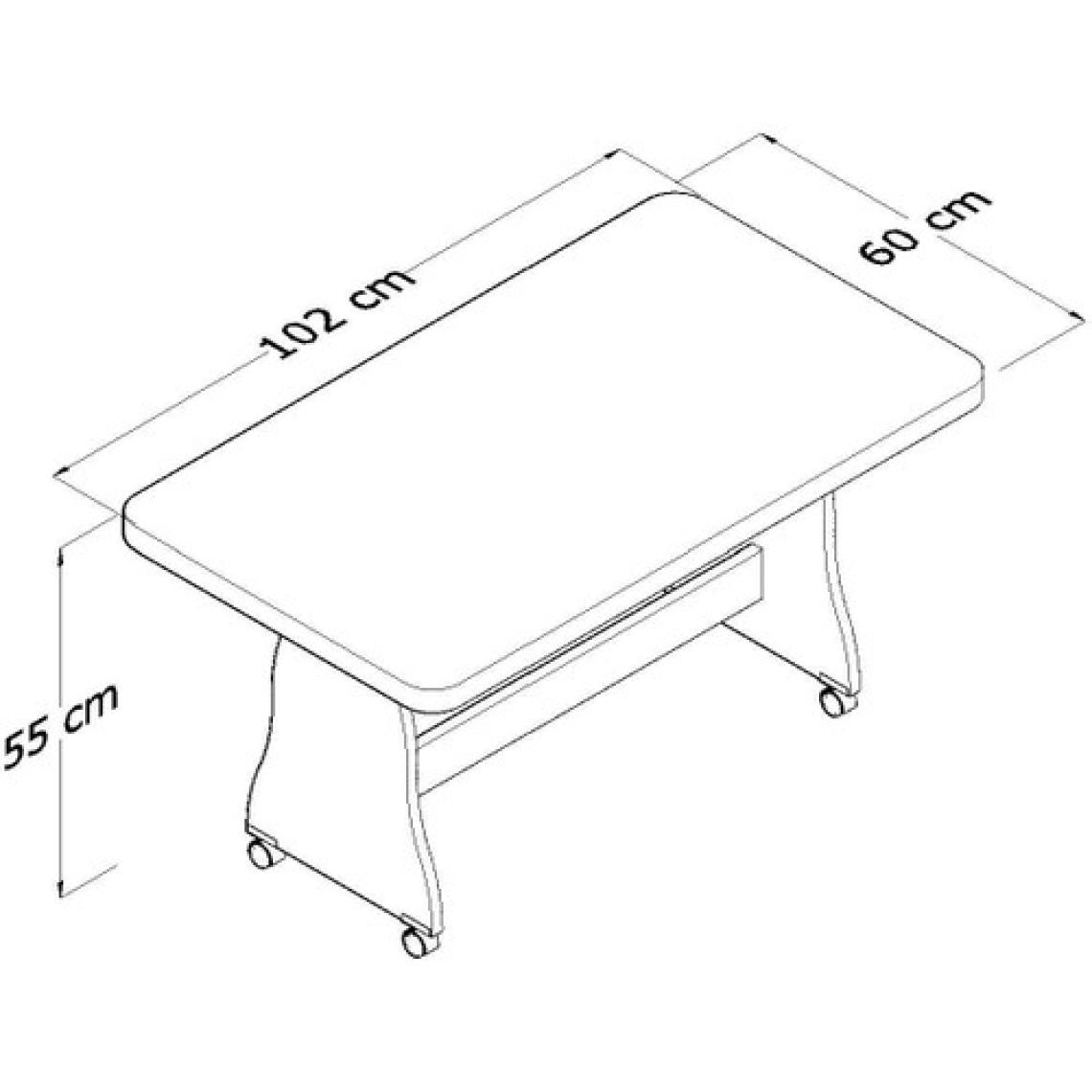 Ejder Metal Ejdr77 Tekerlekli Orta Sehpa