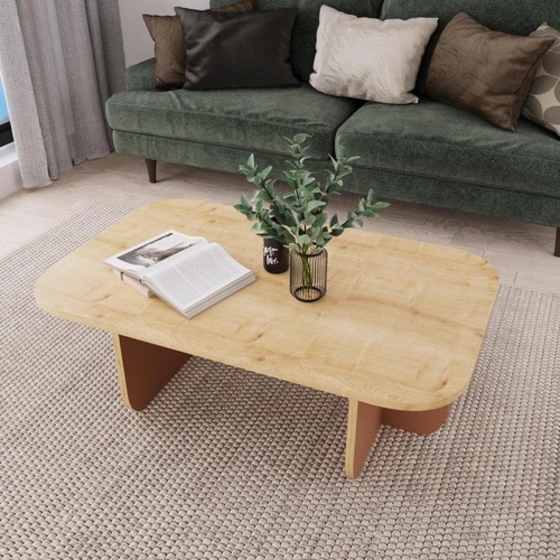 Bimossa Beca O4830 Orta Sehpa 100 Cm Safir Üst - Tarçın