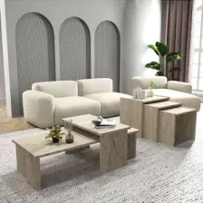 Cool Home Vera 2 'li Orta Sehpa Servis Sehpası