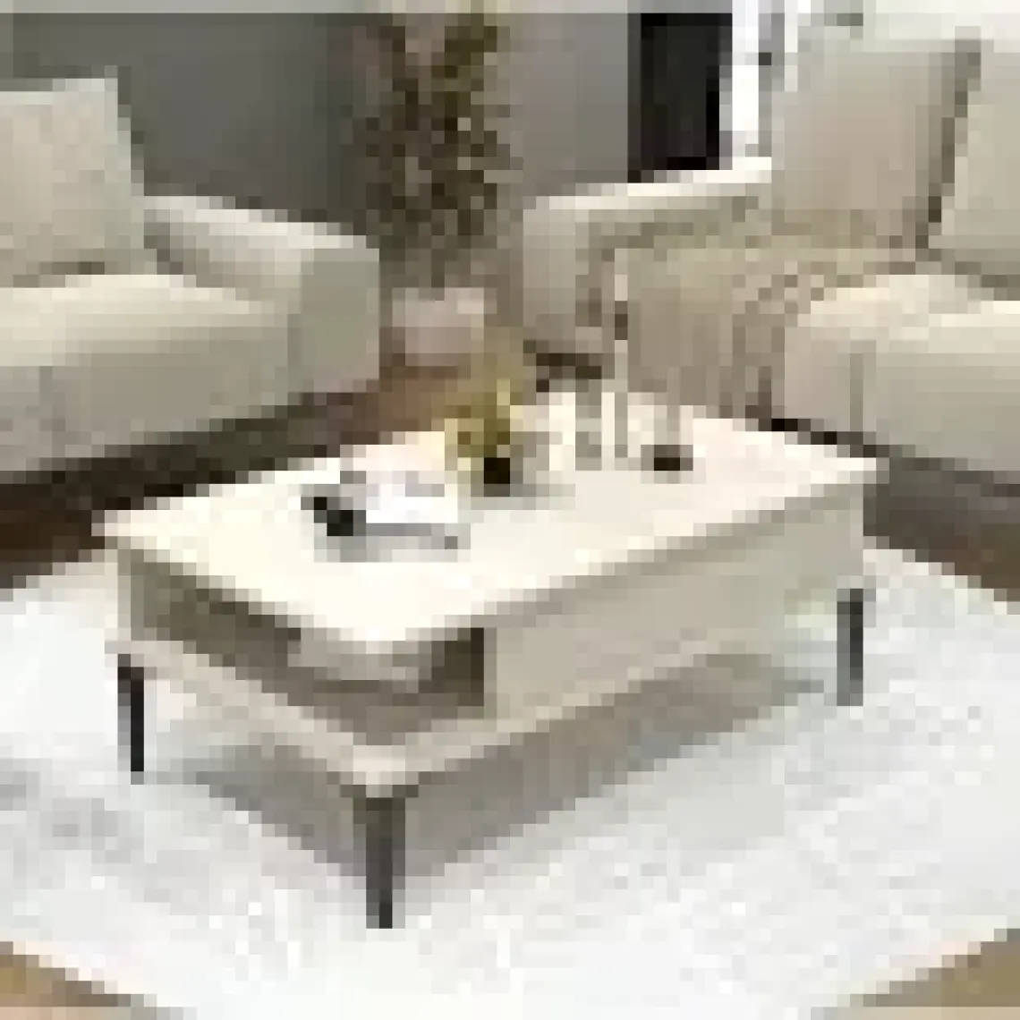 Cool Home Marin Orta Sehpa , Ceviz , Çizgi Desenli , Raflı