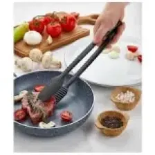 Rotanev Servis ve Izgara Maşası Yanmaz Yapışmaz Teflon Maşa Kaymaz Barbekü Maşası