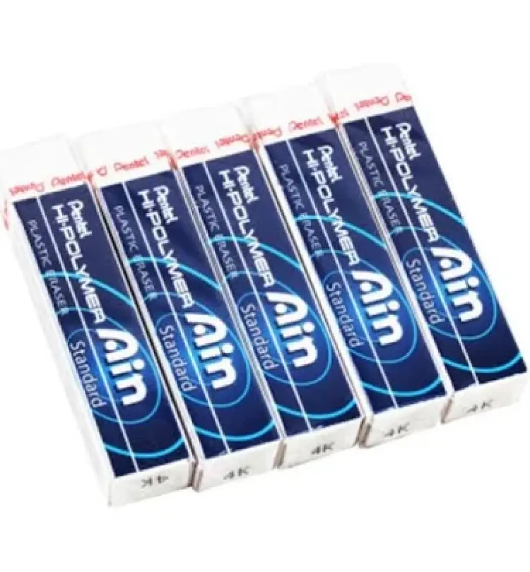 Pentel Hi-Polymer Ain ZETH07 Silgi Standard Sertlik, Beyaz